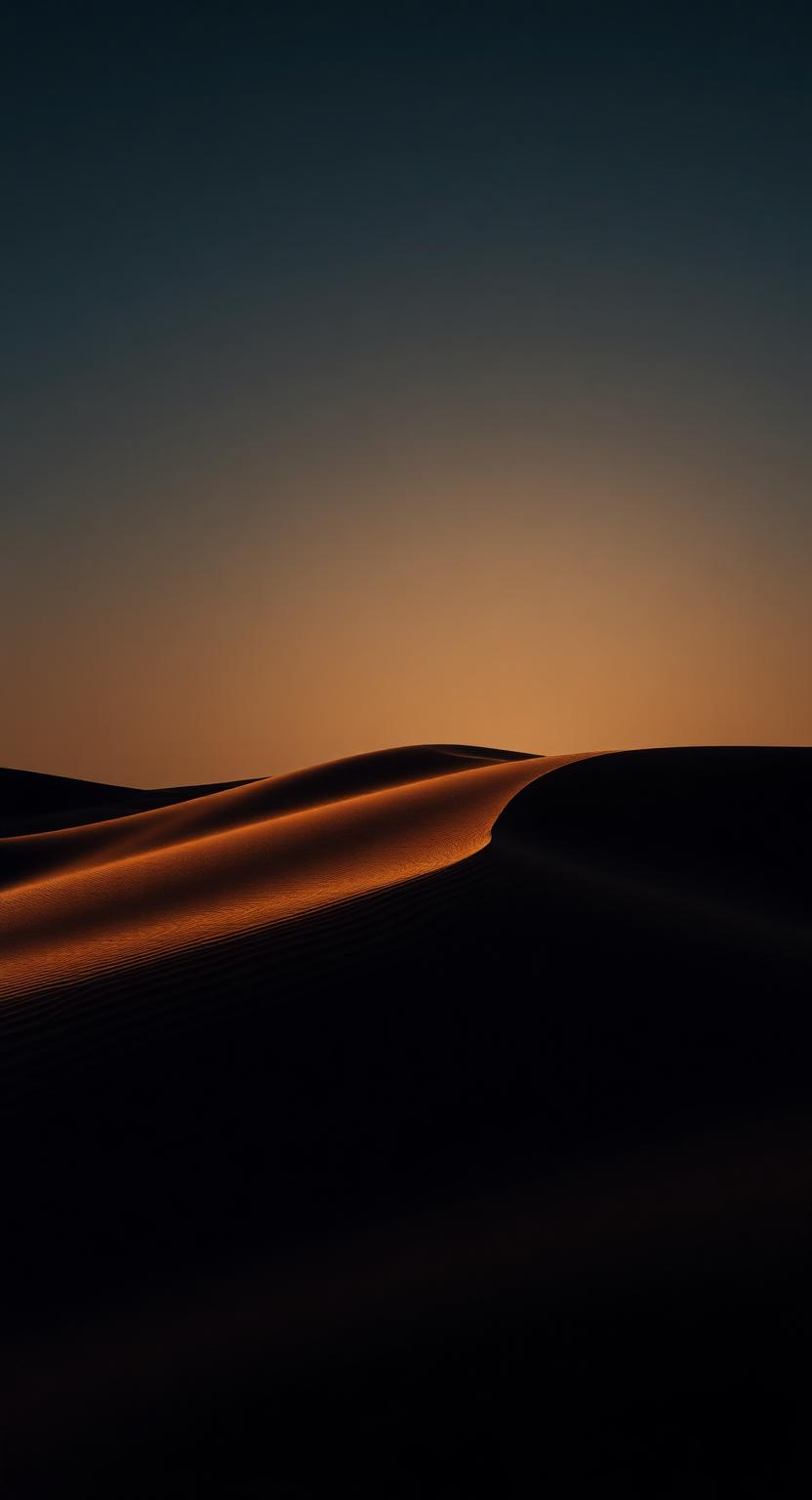 Night Dune – dunkles Premium Wallpaper