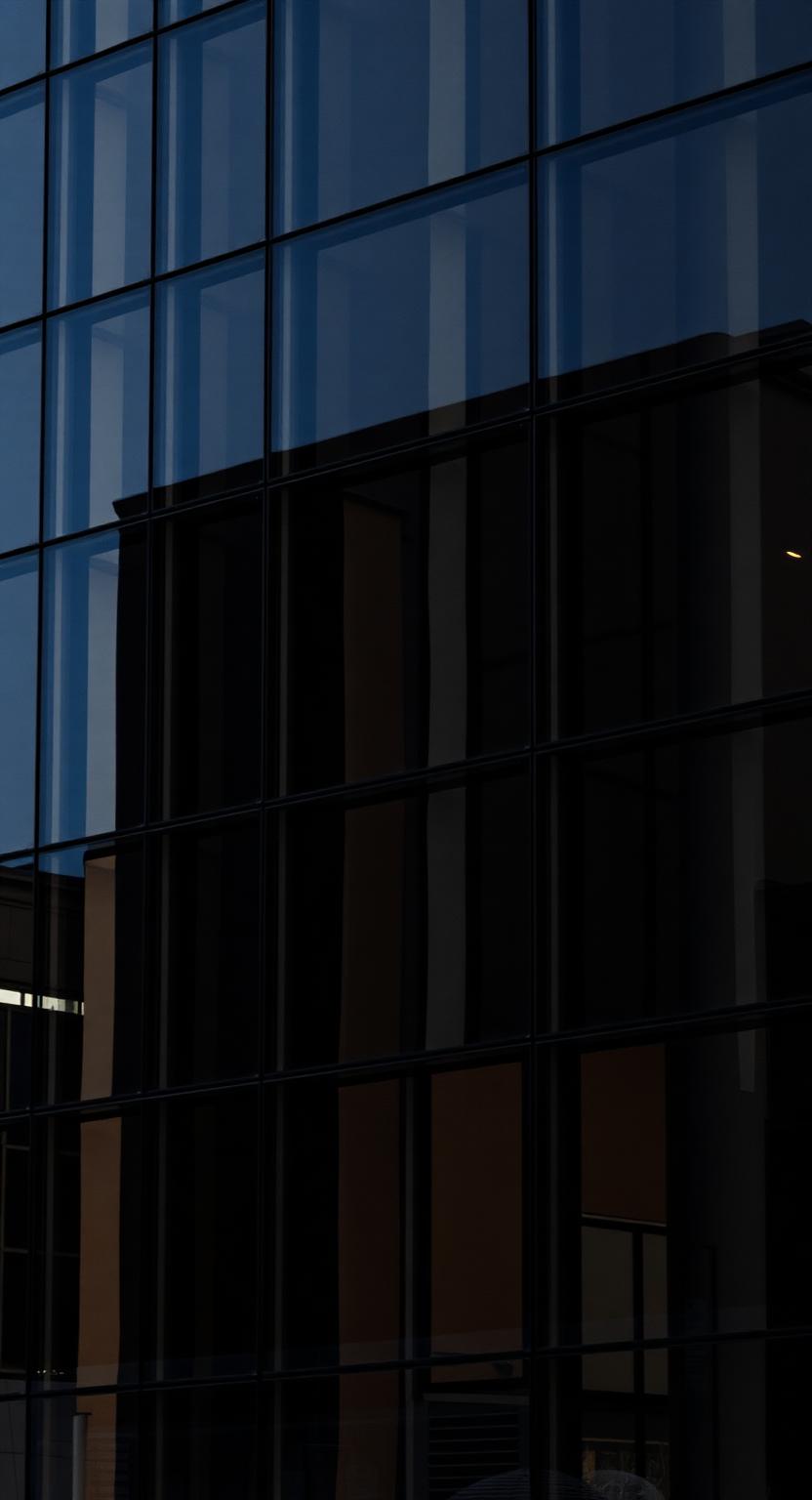 Glass Facade – dunkles Premium Wallpaper